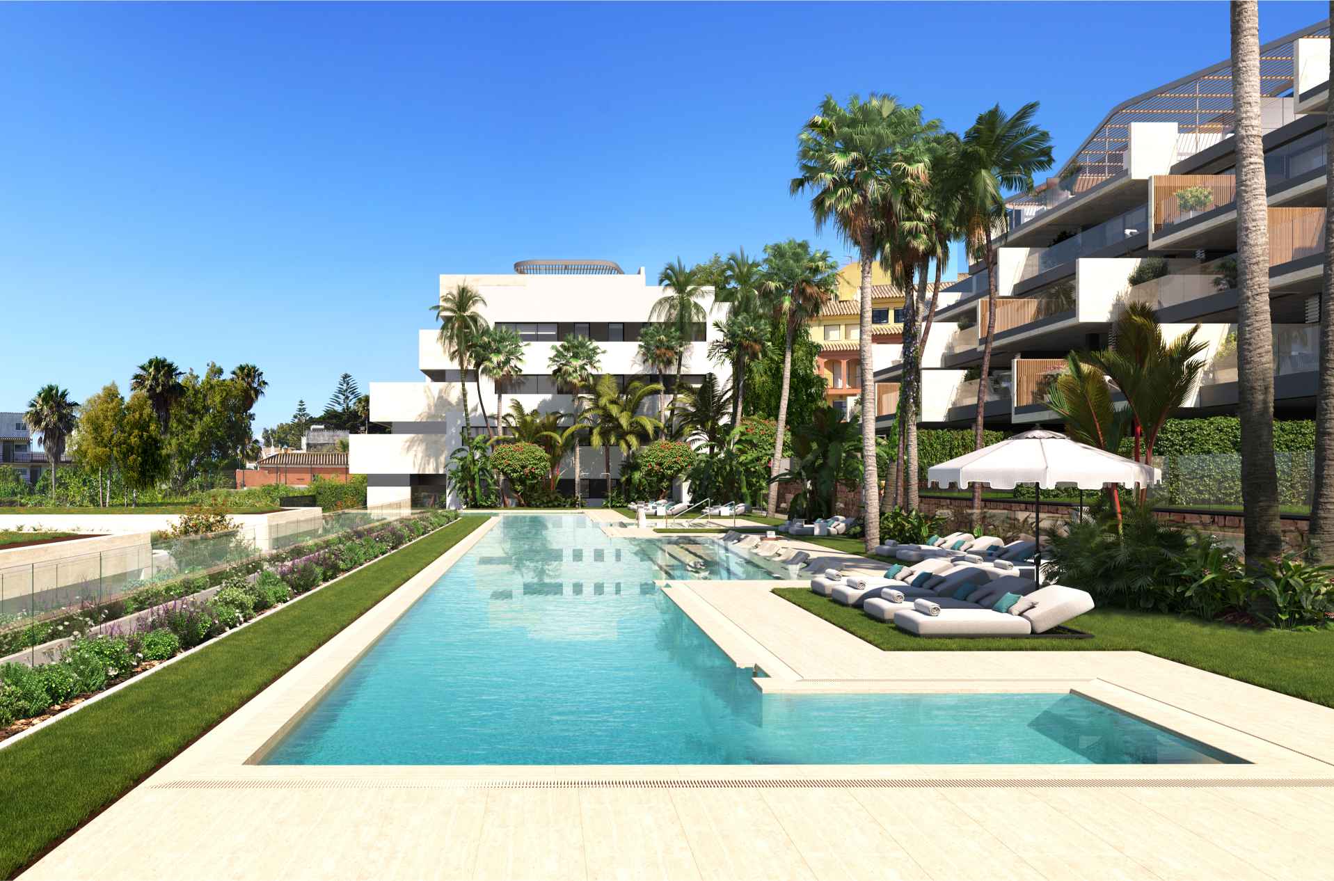 Front line beach luxury apartments