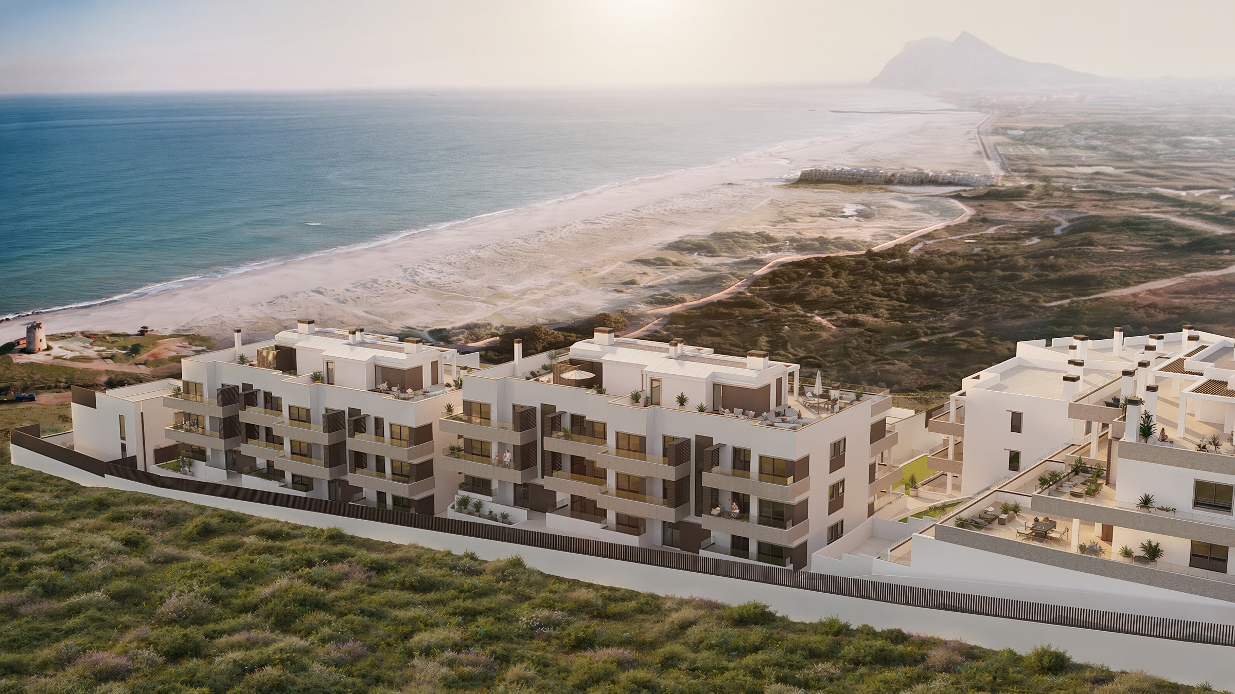 Beachfront Living with Gibraltar View